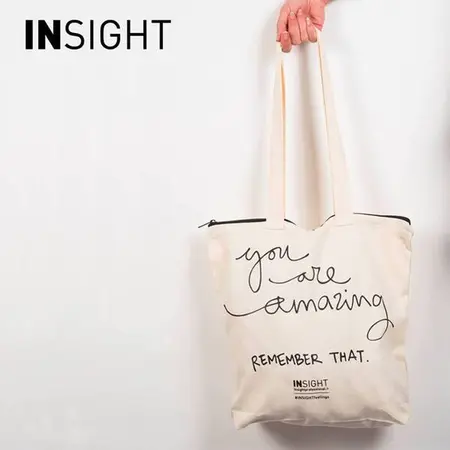 Cotton bag – bawełniana torba zapinana na ekspres insight